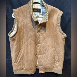 Loro Piana - Tan Quilted Cashmere Vest - Size Large